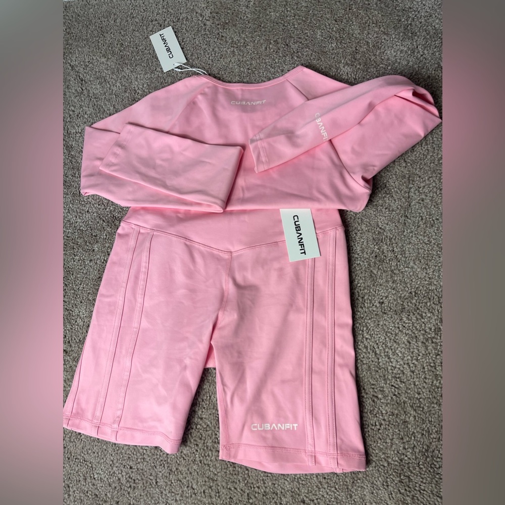 Cubanfit Flamingo two piece set